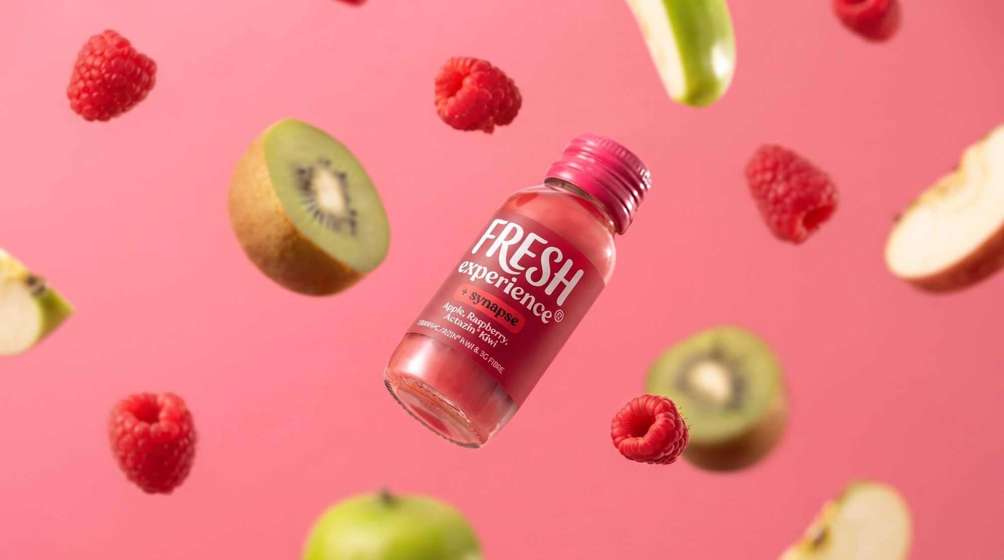 Fresh Experience® — shot de manzana, frambuesa y kiwi